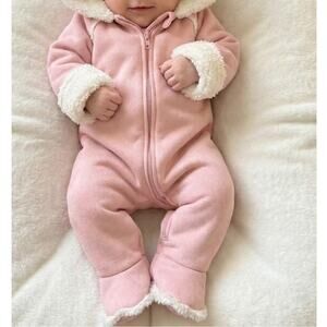 Nordstrom Baby Pink Snowsuit 6 Months